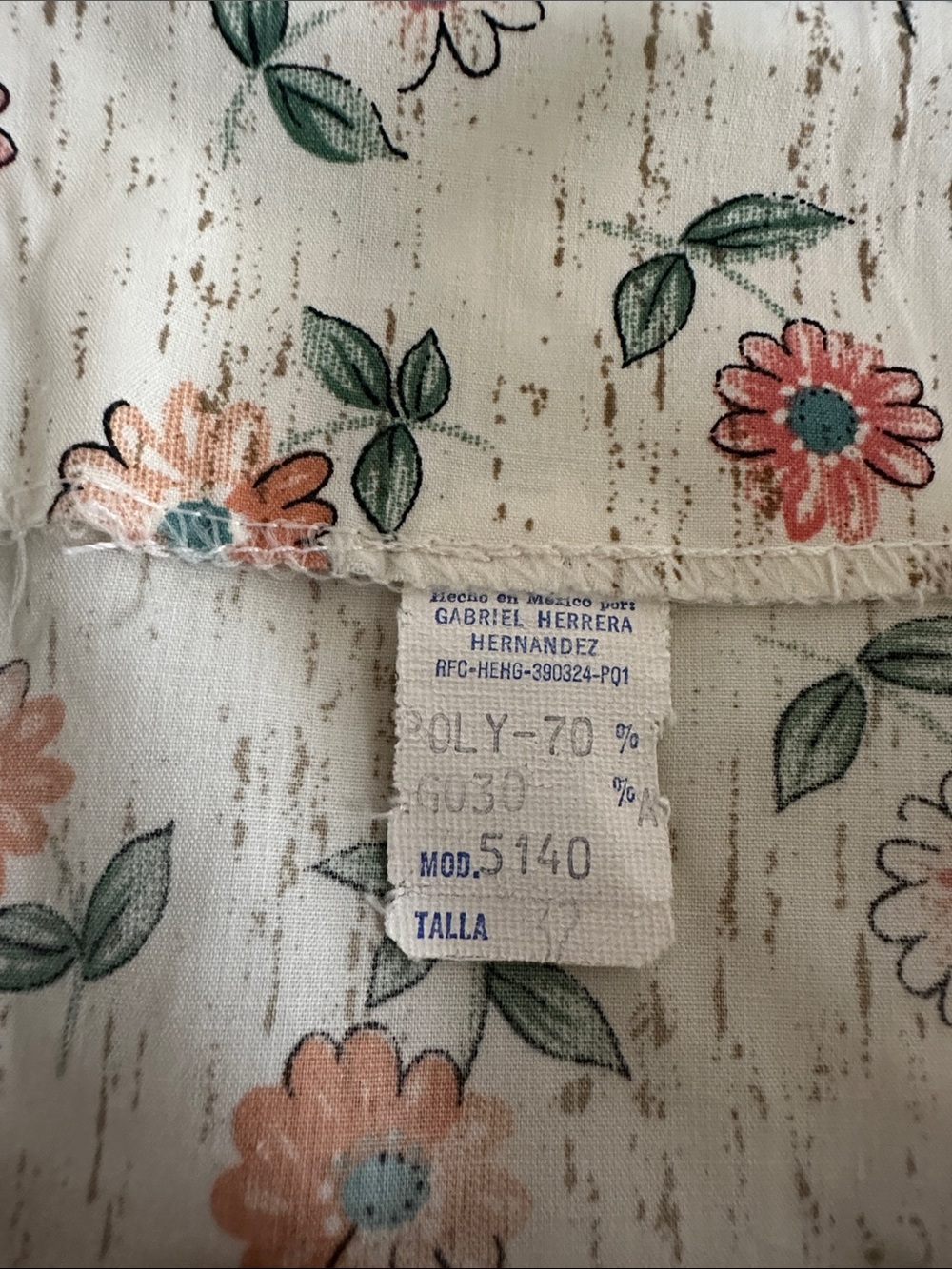 πΈβ¨ Vintage Floral Button-Front Dress β Size 32 Tall β¨πΈ - Picture 4 of 6
